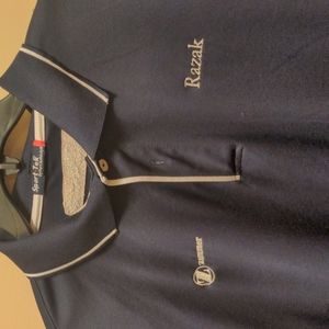 Men's Port Authority navy blue ss golf shirt